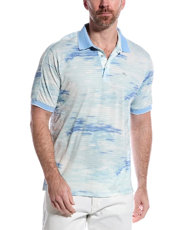 Men's Shirts with Surplice HemlinesTommy Bahama Palm Desert Skyway Polo Shirt