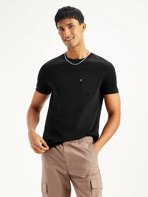 Men's Shirts for Beach OutingsMen's Solid Slim Fit T-shirt