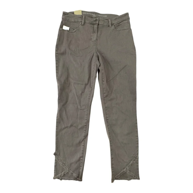 High-Waisted Bootcut Men's JeansJeans Straight By Chicos In Green, Size:8