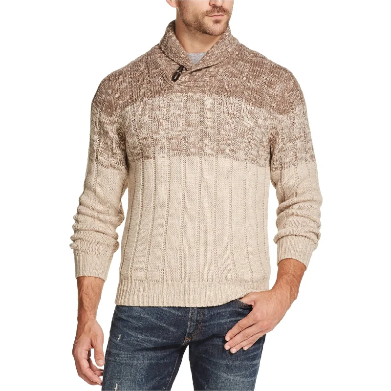 Warm Men's Hooded SweatersWeatherproof Mens Ombre Shawl Sweater