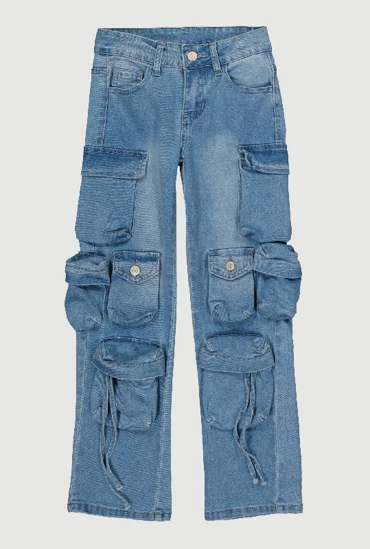 Slim-Fit Men's JeansGirls VIP Tassel Cargo Jeans