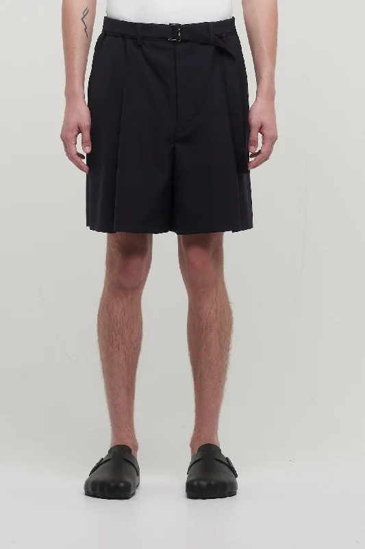 Men's Coats with HoodsSacai Suiting Shorts in Navy