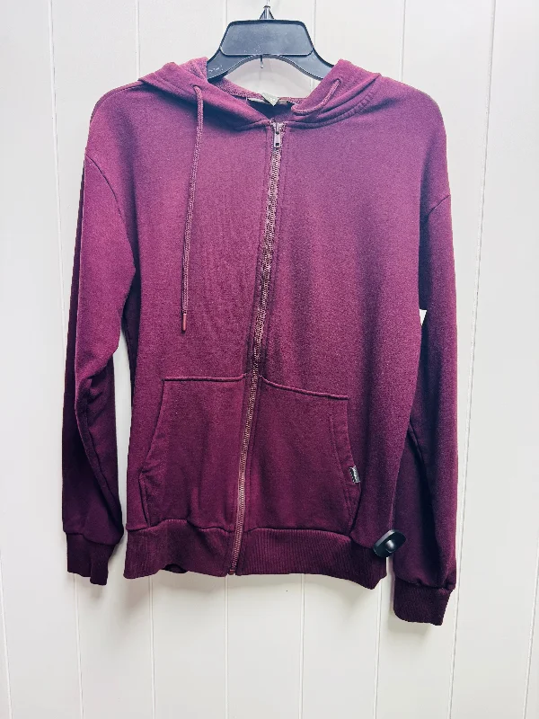 Men's Hoodies for Mild WeatherSweatshirt Hoodie By Eddie Bauer In Maroon, Size: S