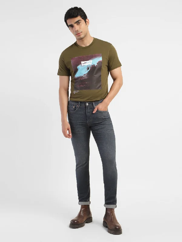 Solid-Colored Men's ShirtsMen's Graphic Print Crew Neck T-shirt