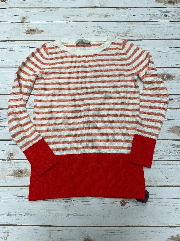 Luxurious Men's Cashmere HoodiesSweatshirt Collar By Loft In Striped Pattern, Size: S
