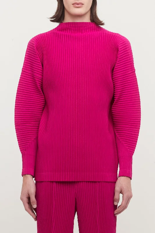 Men's Coats with Removable LiningsHomme Plissé MC November 23 Top in Magenta