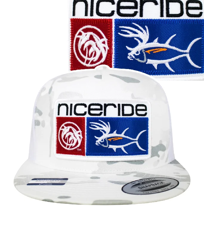 Lightweight Bucket Hats"Buck-Eye Combo Patch" Unisex Snapback Trucker Hat