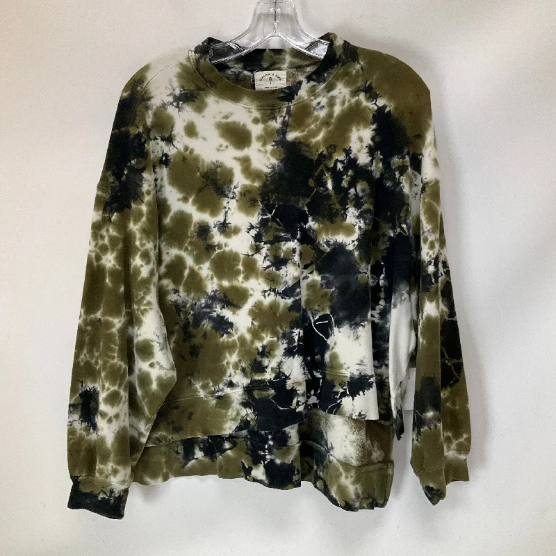 Men's Hoodies with Military InfluenceSweatshirt Crewneck By Electric & Rose In Tie Dye Print, Size: Xs