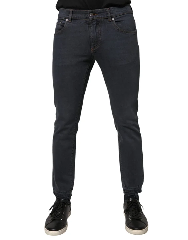 XXXL Men's JeansDolce & Gabbana Cotton Skinny blue Men's Jeans