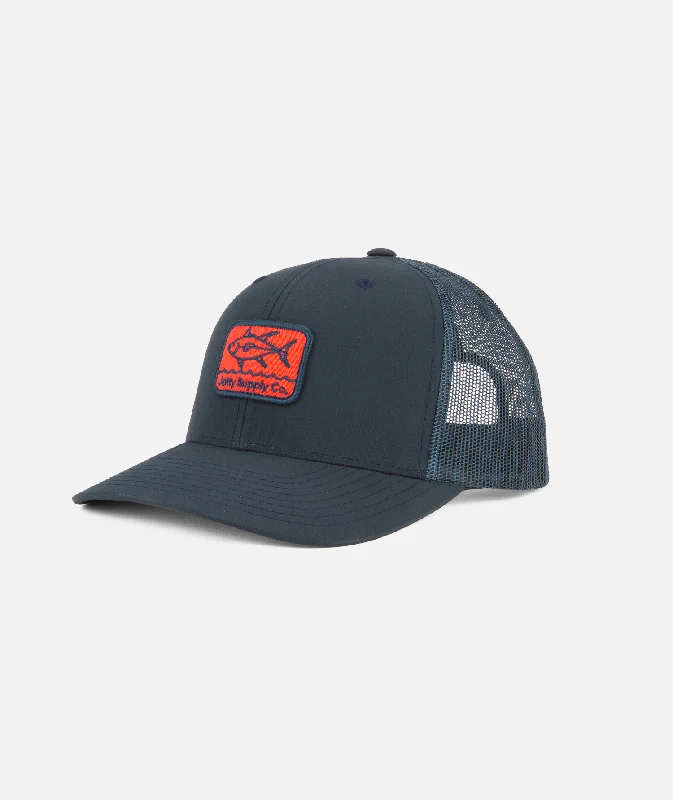 Sun-Protective Fishing HatsAhi Snapback - Navy