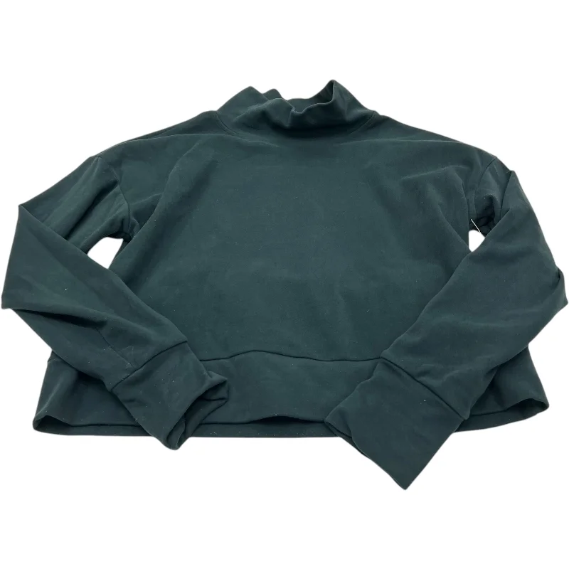 Men's Hoodies for YogaAthletic Sweatshirt Collar By Gaiam In Teal, Size: S