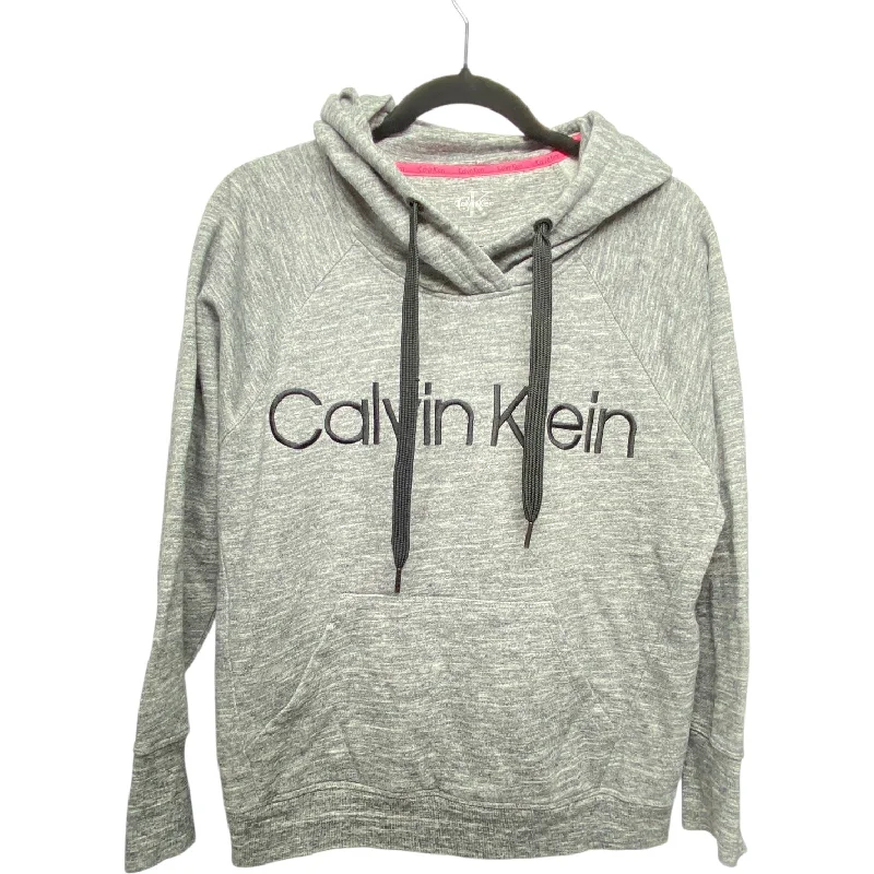 Men's Hoodies with Hidden Pockets for PhonesSweatshirt Hoodie By Calvin Klein In Grey, Size: M Men's Hoodies with Hidden Pockets for PhonesSweatshirt Hoodie By Calvin Klein In Grey, Size: M