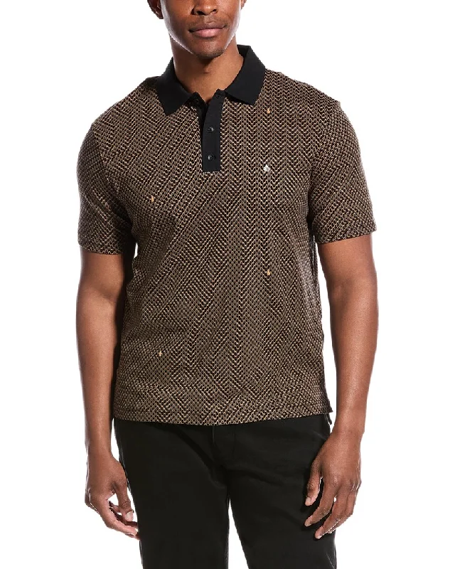 Men's Shirts with Ruffled Hemlinesrag & bone Geo Interlock Polo Shirt