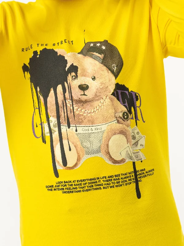 Men's Rugby Shirts for a Sporty LookLONG SLEEVE BEAR T SHIRT