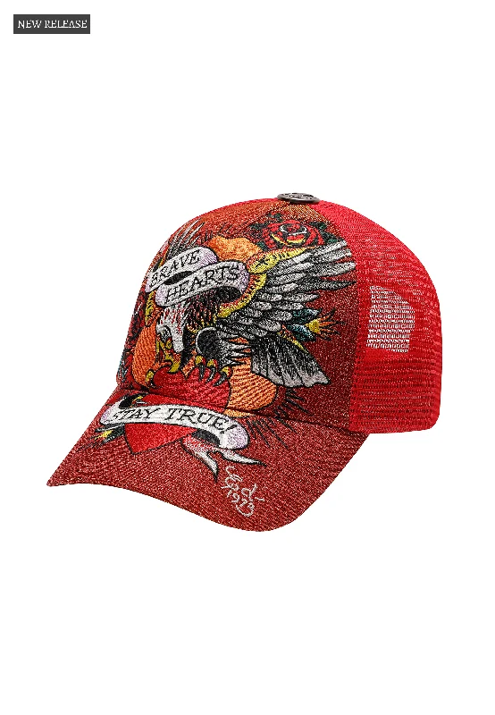 Quilted Beanies for Cold WeatherUnisex Brave Hearts 6 Panel Metallic Trucker Cap - Samba Quilted Beanies for Cold WeatherUnisex Brave Hearts 6 Panel Metallic Trucker Cap - Samba