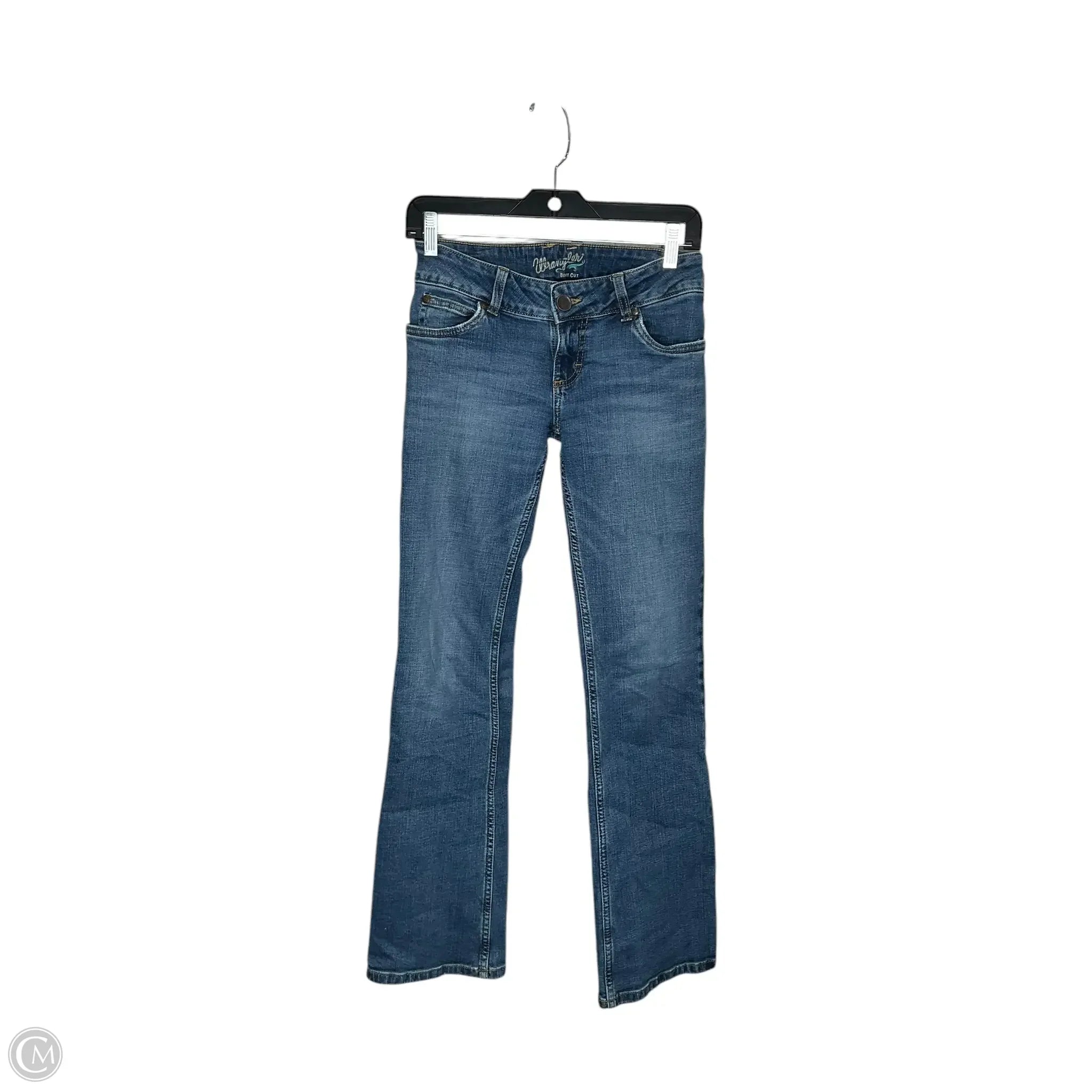 New Arrival Men's JeansJeans Boot Cut By Wrangler In Blue Denim, Size: 0
