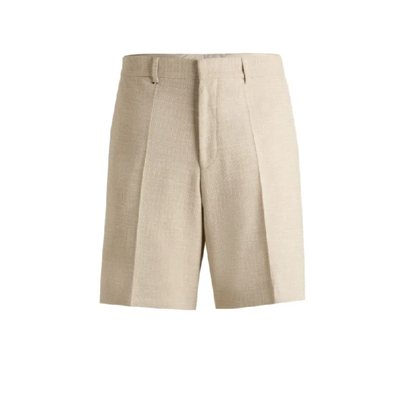 Athletic-Inspired Men's Workout and Running ShortsFormal shorts in stretch tweed