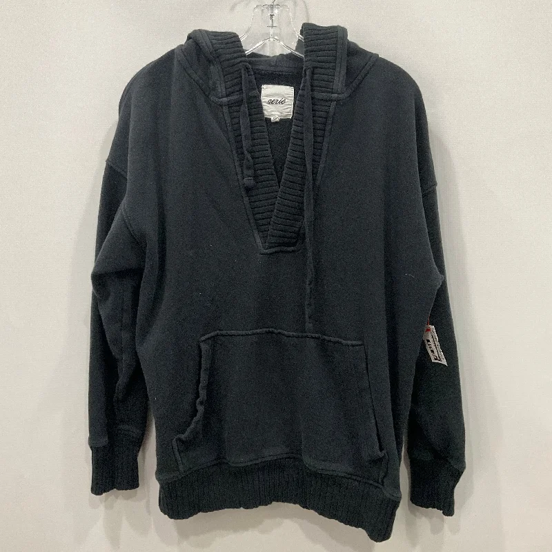 Men's Hoodies with Button-Down PocketsSweatshirt Hoodie By Aerie In Black, Size: S Men's Hoodies with Button-Down PocketsSweatshirt Hoodie By Aerie In Black, Size: S