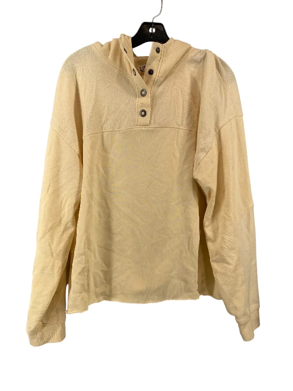 Men's Hoodies with Faux Fur TrimSweatshirt Hoodie By Clothes Mentor In Cream, Size: L Men's Hoodies with Faux Fur TrimSweatshirt Hoodie By Clothes Mentor In Cream, Size: L