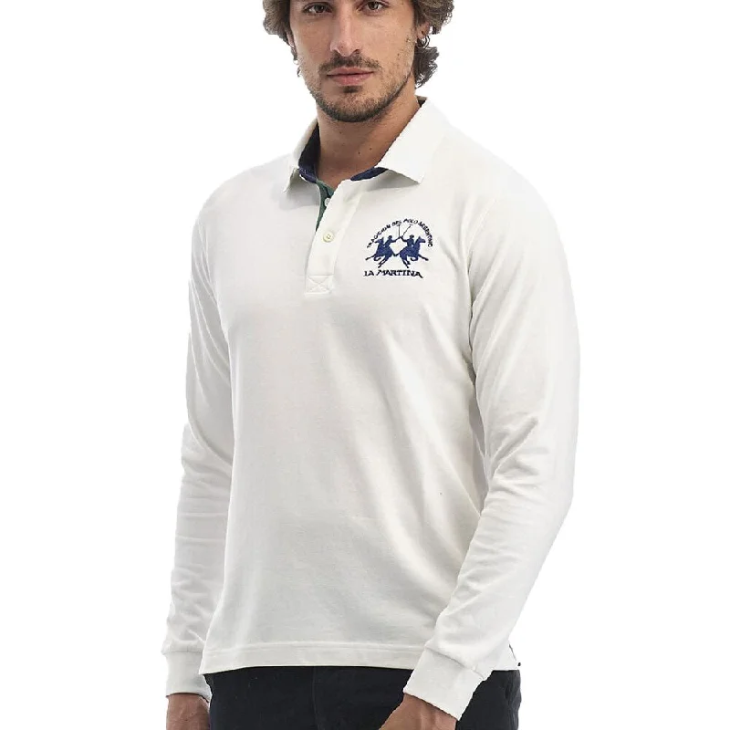 Men's Shirts with Tab CollarsLa Martina  Cotton Polo Men's Shirt