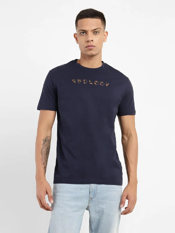 Men's Shirts with CollarsMen's Typography Crew Neck T-shirt