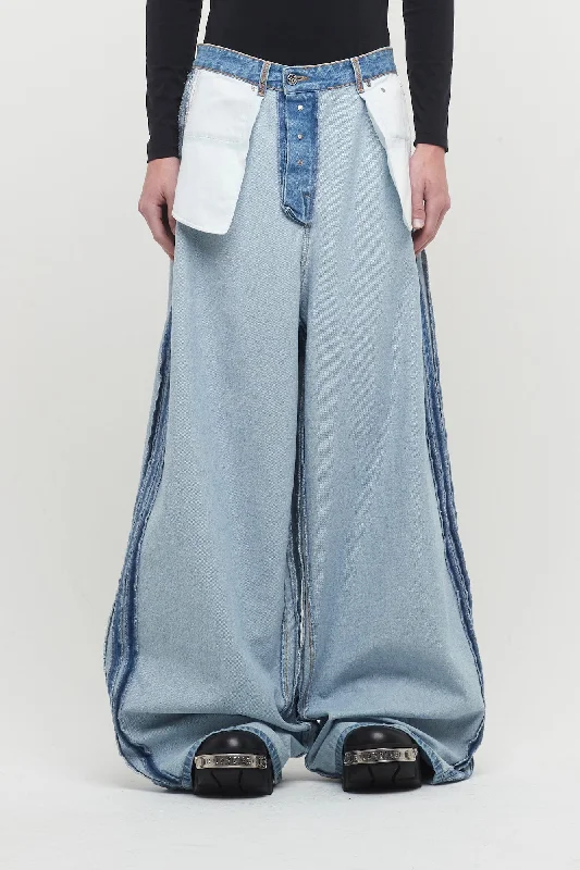 Men's Coats for RunningVetements Inside-Out Baggy Jeans
