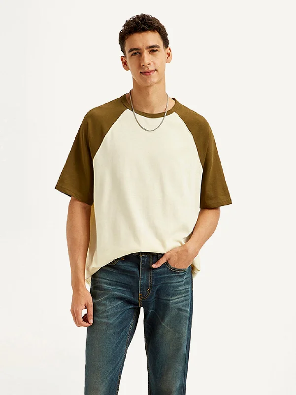 Men's Shirts with Scoop NecksMen's Colorblock Loose Fit T-shirt