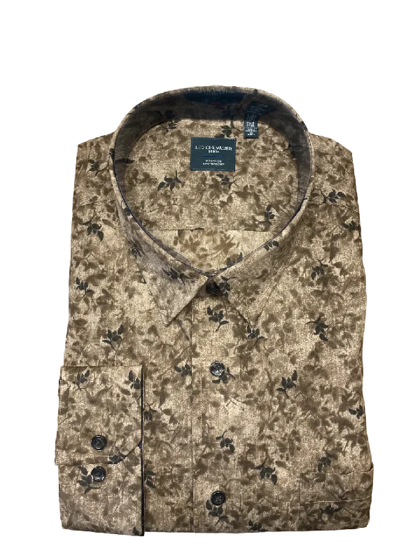 Men's Pocket T-Shirts for Added FunctionalityLeo Chevalier 621459/QT 2898 Earth Sport shirt *Tall* Men's Pocket T-Shirts for Added FunctionalityLeo Chevalier 621459/QT 2898 Earth Sport shirt *Tall*