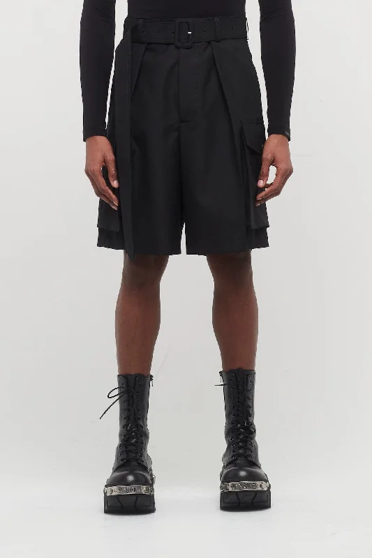 Men's Coats without LiningDries Van Noten Piers Shorts in Black