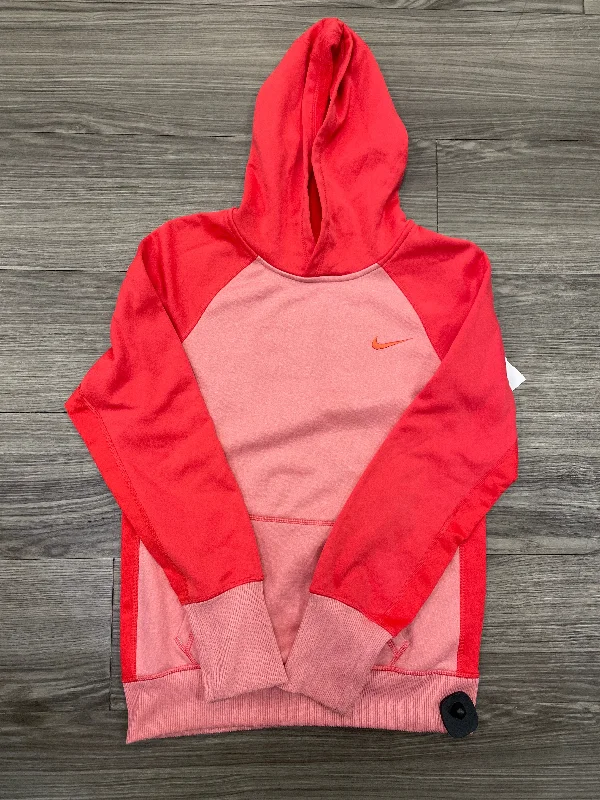 Men's Hoodies with Vintage StyleAthletic Sweatshirt Hoodie By Nike In Pink, Size: M