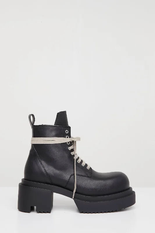 Men's Coats with Fur TrimRick Owens Low Army Bogun