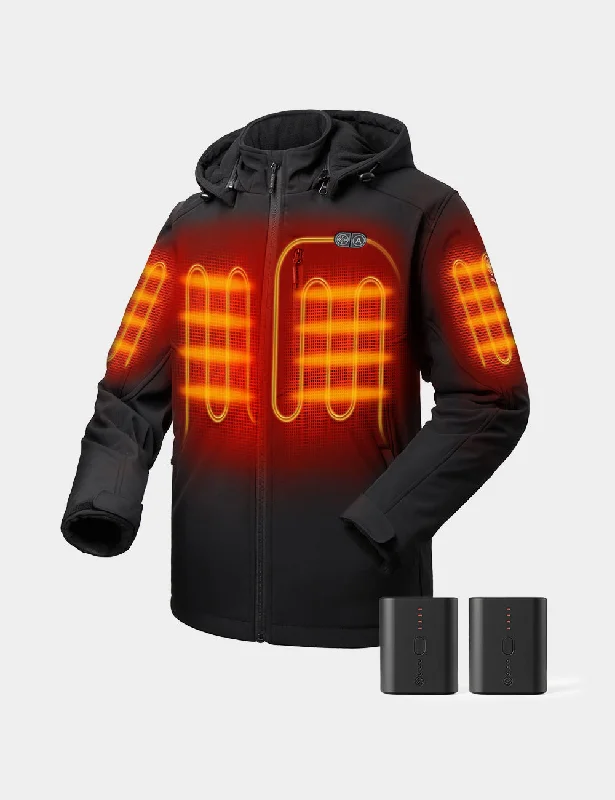 Men's Coats with Reflective StripesBundle Deal - Men's Dual Control Heated Jacket (Chest Heating) & Extra Mini 5K Battery