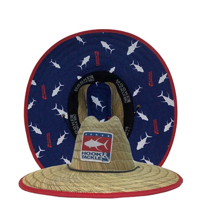 Designer Trucker HatsWhite Tuna Straw Hat
