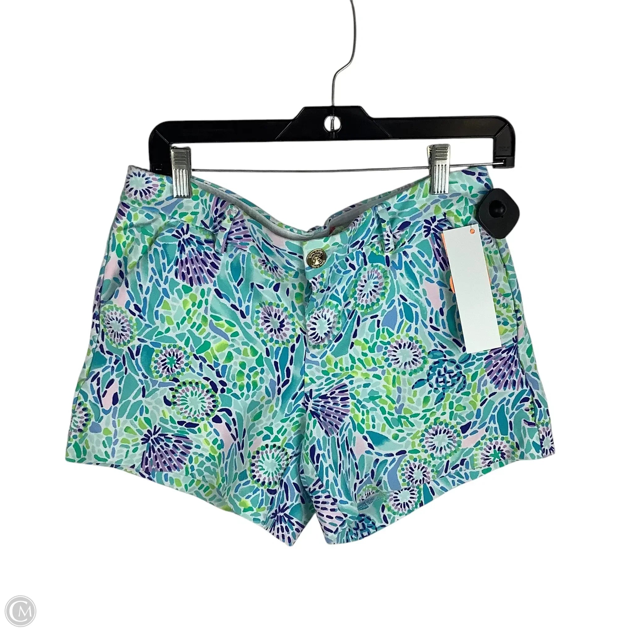 Warm-Weather Men's Linen and Cotton Casual ShortsShorts Designer By Lilly Pulitzer In Blue, Size: 6 Warm-Weather Men's Linen and Cotton Casual ShortsShorts Designer By Lilly Pulitzer In Blue, Size: 6