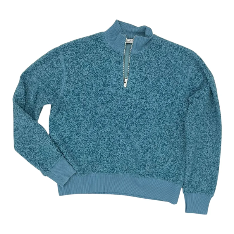 Men's Hoodies with Built-In HeadphonesSweatshirt Collar By Topshop In Blue, Size:S Men's Hoodies with Built-In HeadphonesSweatshirt Collar By Topshop In Blue, Size:S