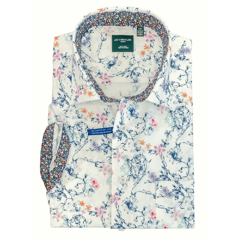Men's Color-Blocking Shirts for a Statement LookLeo Chevalier Multi Stout 100% Cotton Non-Iron Regular Fit Printed Sport Shirt Men's Color-Blocking Shirts for a Statement LookLeo Chevalier Multi Stout 100% Cotton Non-Iron Regular Fit Printed Sport Shirt