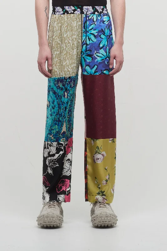 Men's Coats for Cold WeatherMarine Serre Regenerated Silk Scarves Fluid Pants