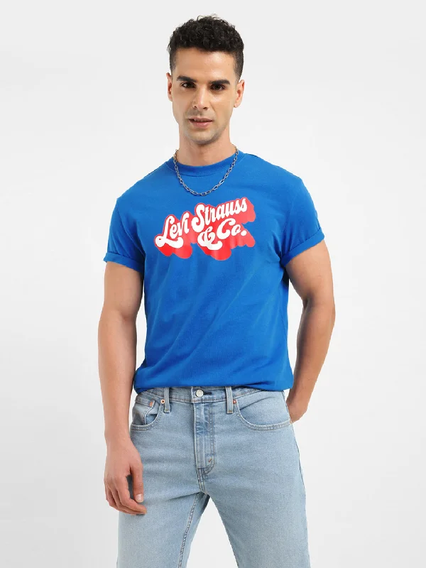 Men's Shirts with Pin CollarsMen's Brand Logo Crew Neck T-Shirt