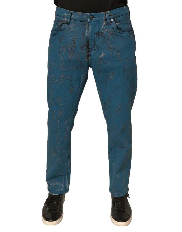 Vintage Men's JeansDolce & Gabbana Logo Cotton Stretch Skinny Men's Jeans