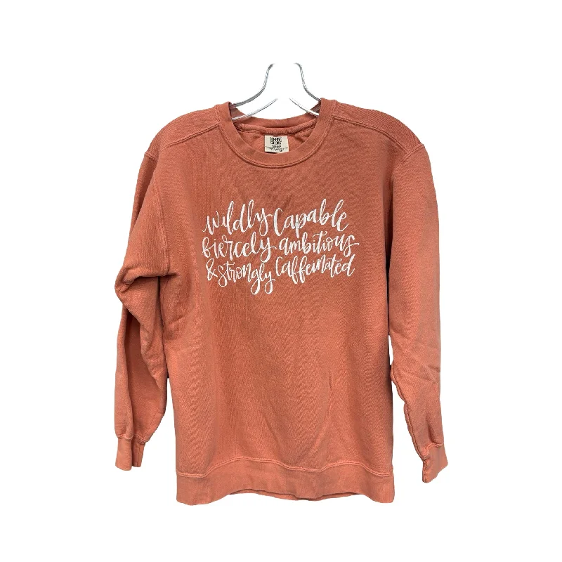 Men's Hoodies for GymSweatshirt Crewneck By Comfort Colors In Orange, Size: S