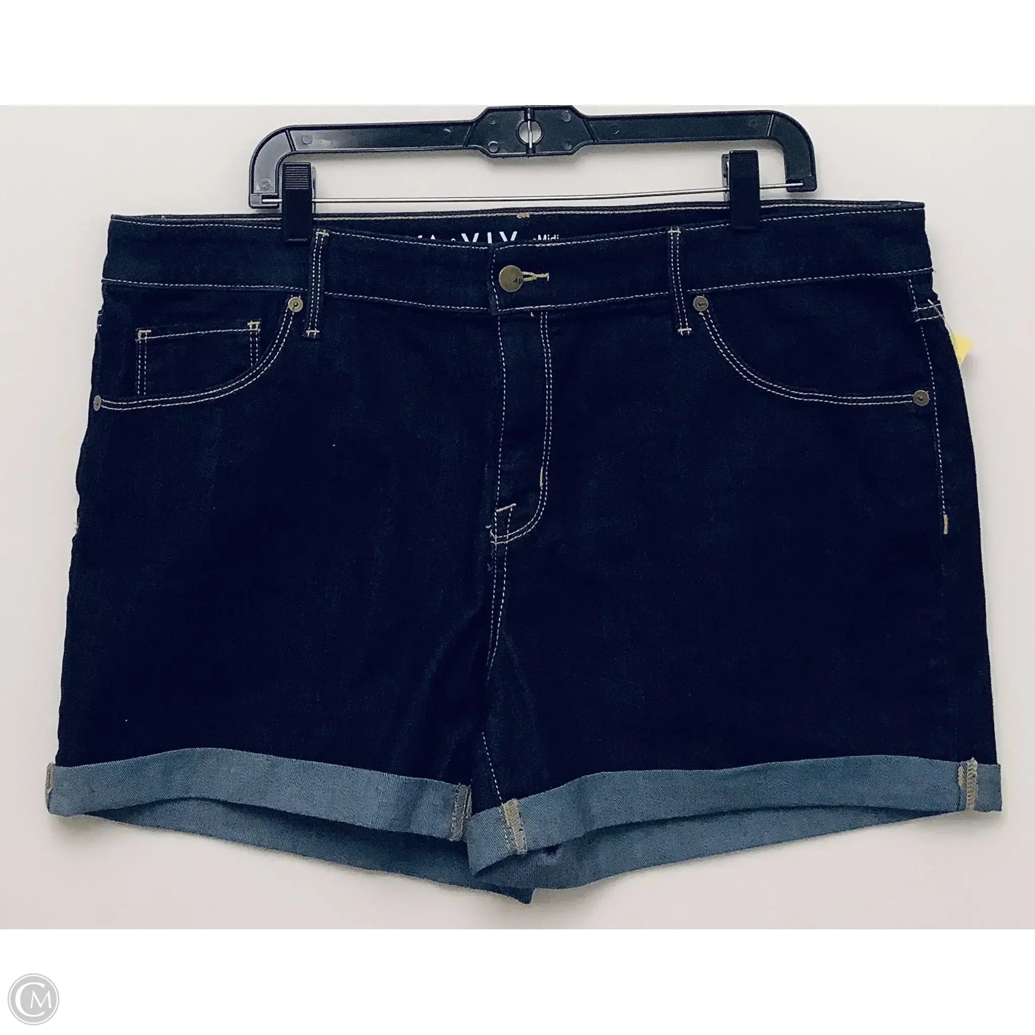 Men's Relaxed-Fit Denim ShortsShorts By Ava & Viv In Blue, Size: 18