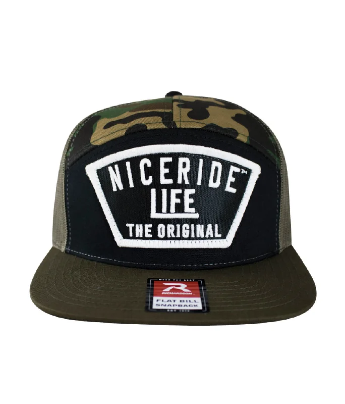 Protective Hard Hats"Grinder" 7 Panel Trucker Snapback Hat For Men And Women