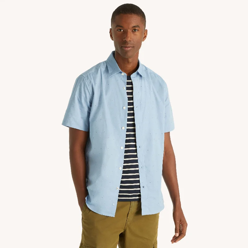 Classic Men's Dress ShirtsNautica Mens Wrinkle-Resistant Wear To Work Short-Sleeve Shirt Classic Men's Dress ShirtsNautica Mens Wrinkle-Resistant Wear To Work Short-Sleeve Shirt