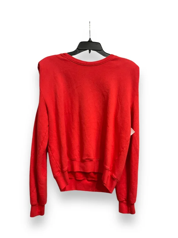 Men's Hoodies with Contrast StitchingSweatshirt Crewneck By Sundry In Red, Size: 2 Men's Hoodies with Contrast StitchingSweatshirt Crewneck By Sundry In Red, Size: 2