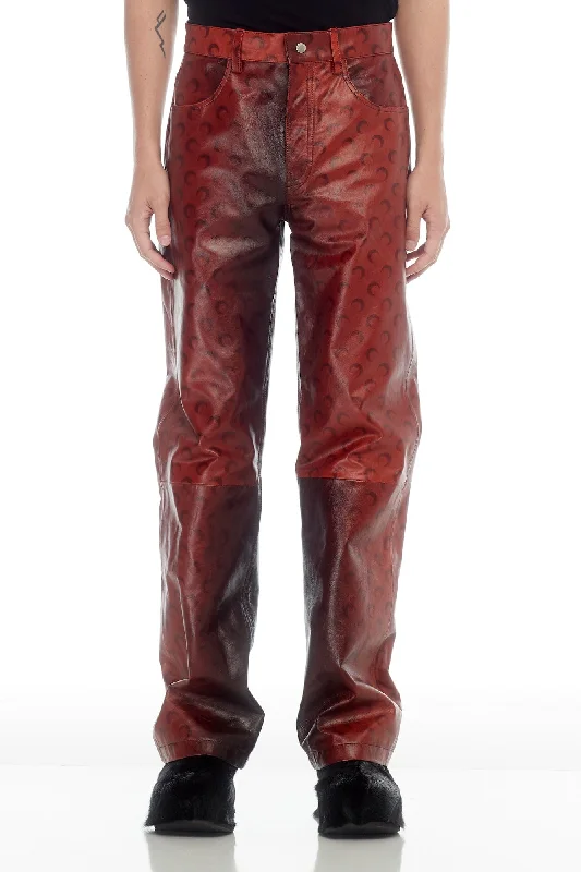 Men's Coats for Outdoor ActivitiesMarine Serre Airbrushed Crafted Leather Wide Leg Pants Men's Coats for Outdoor ActivitiesMarine Serre Airbrushed Crafted Leather Wide Leg Pants
