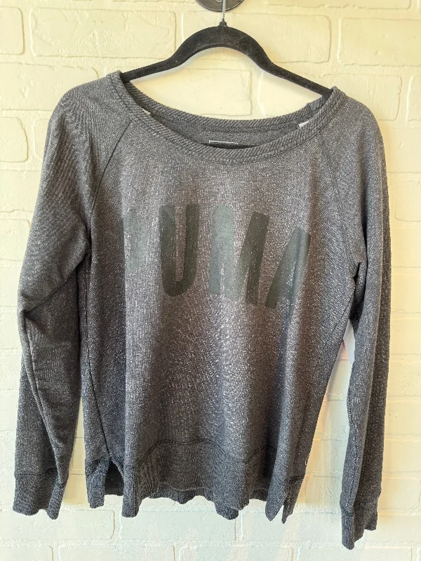 Men's Hoodies with Secret CompartmentsAthletic Sweatshirt Crewneck By Puma In Grey, Size: M Men's Hoodies with Secret CompartmentsAthletic Sweatshirt Crewneck By Puma In Grey, Size: M
