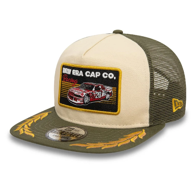 Women's Bucket HatsNew Era Motorsport Green Golfer Cap