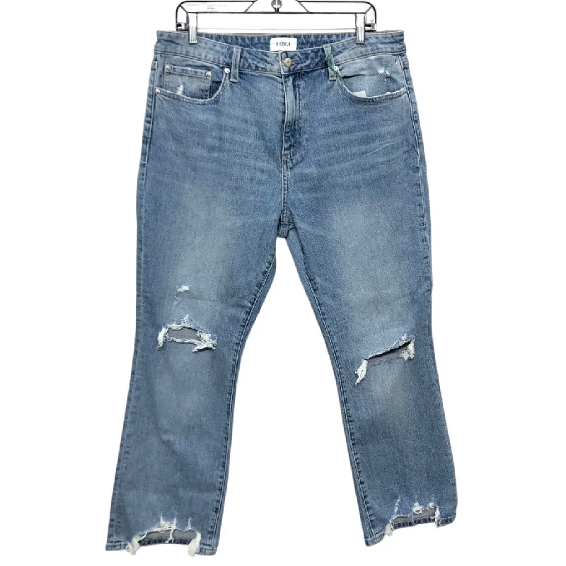 Wide-Leg Men's JeansJeans Boyfriend By Pistola In Blue, Size:14