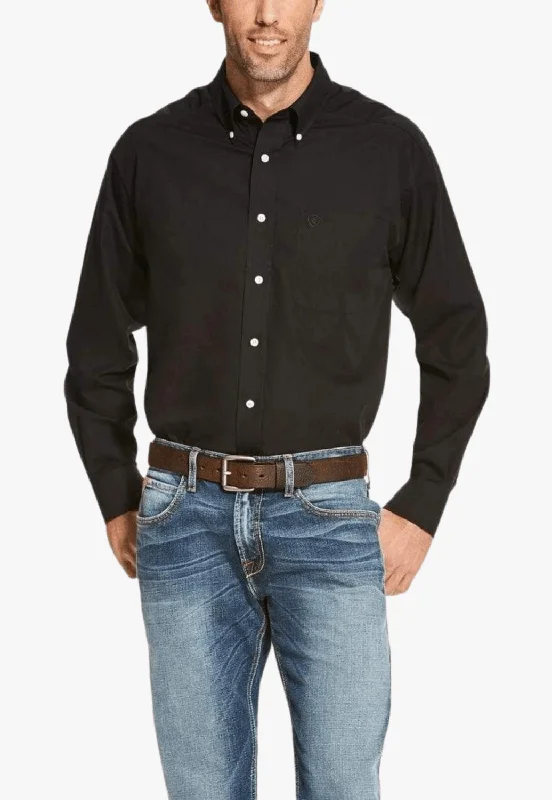 Men's Smart Casual Shirts for Business Casual SettingsAriat Mens Solid Long Sleeve Shirt Men's Smart Casual Shirts for Business Casual SettingsAriat Mens Solid Long Sleeve Shirt