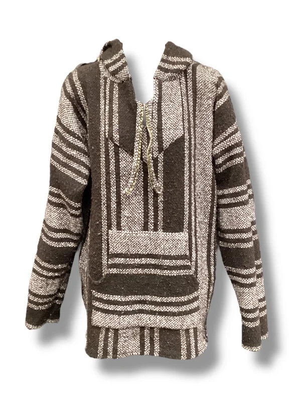 Men's Hoodies for Every BudgetSweatshirt Hoodie By Clothes Mentor In Brown & White, Size: Osfm